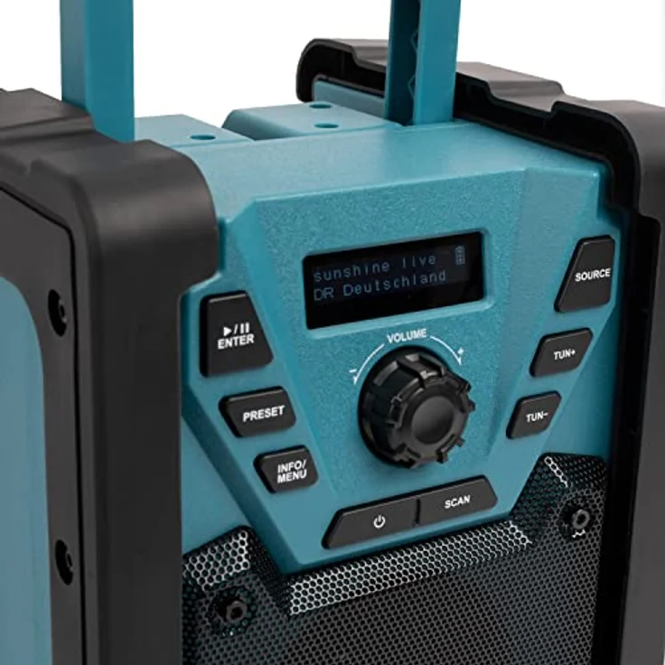 Blaupunkt BSR 200 Baustellenradio mit Akku – Tragbares Radio mit Bluetooth robust (AUX-IN, 5 Watt RMS, Schutzklasse IPX5)… – Bild 5