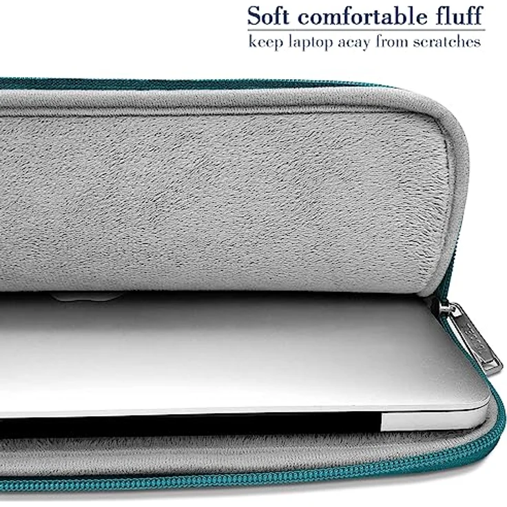 TECOOL Laptop Tasche Hülle für 12,3-13" Surface Pro und MacBook Air/Pro, wasserdicht mit weicher Polsterung, Teal – Bild 5