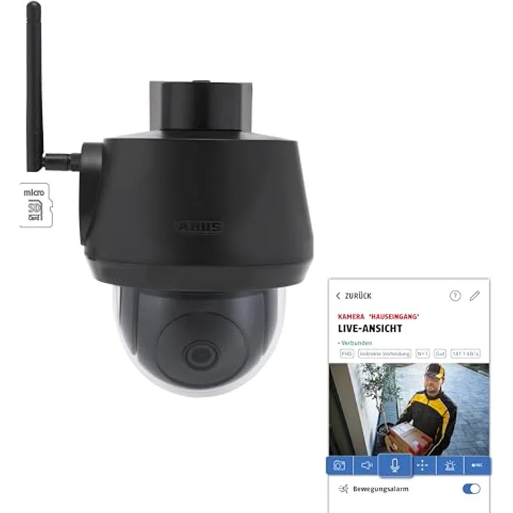 ABUS SmartLook Schwenken & Neigen Überwachungskamera, 4K-Aufzeichnung, Nachtsicht – Bild 1