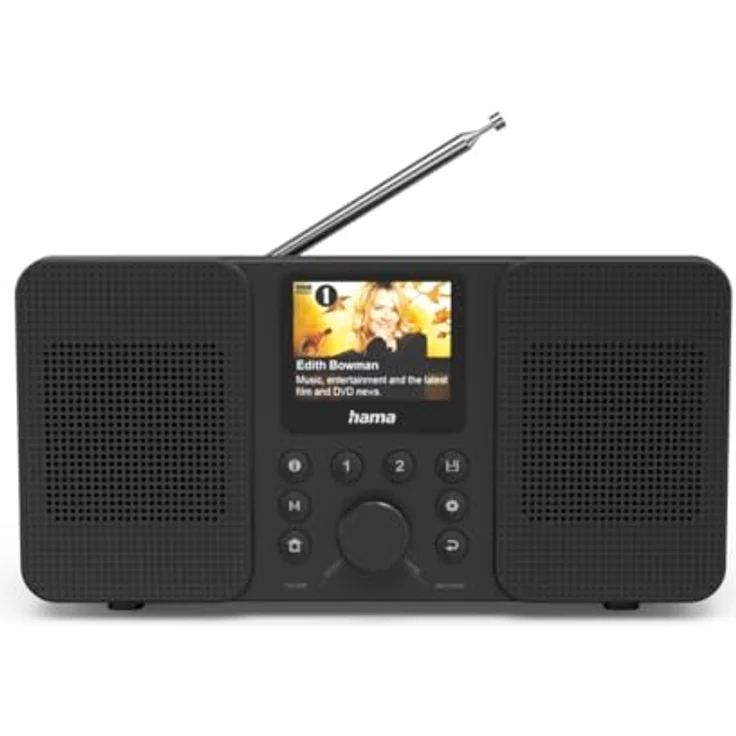 Hama DIR10, Bluetooth DAB/DAB+/FM Radio, Schwarz, mit Internetradio und App-Kompatibilität – Bild 1