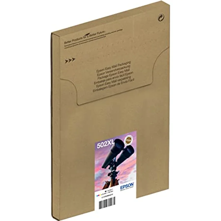 Epson 502XL Serie Fernglas Tintenstrahldruckerpatronen, XL-Format, zuverlässige Drucke zu Hause/Büro, EasyMail Verpackung, Mehrfarbig, extra groß - Preisvergleich – Bild 1