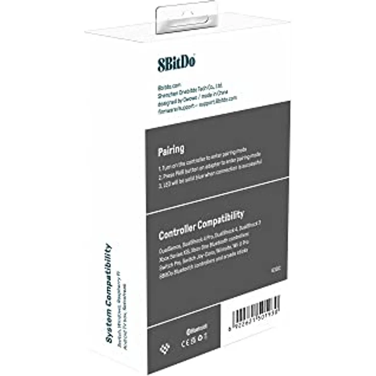 8Bitdo Wireless Bluetooth USB Adapter 2 für Nintendo Switch, Schwarz – Bild 3