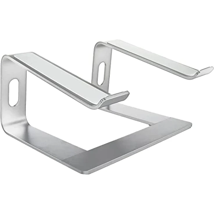 honju Laptop-Ständer für ergonomisches Arbeiten [Laptop-Erhöhung für Schreibtisch, Laptop-Stand aus stabilem Aluminium, Notebook-Ständer/MacBook Stand] Silber - Preisvergleich – Bild 1