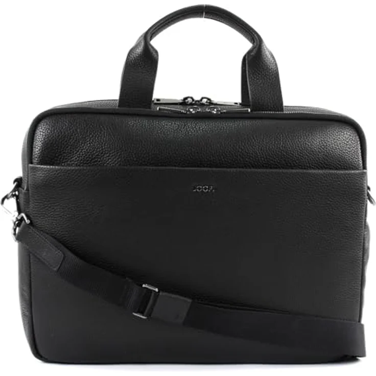 JOOP! Aktentasche Cardona Pandion BriefBag MHZ, Rindleder Aktentasche mit Laptopfach, Organizer, passend für A4 Ordner, schwarz - Preisvergleich – Bild 2