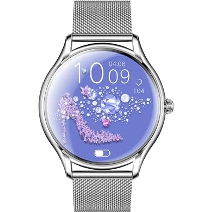 VALDUS VL55 PRO (2025) Silver, Gesundheitsuhr Smartwatch mit Telefoniefunktion, AMOLED Display, Schlankes Leichtgewicht – Bild 1