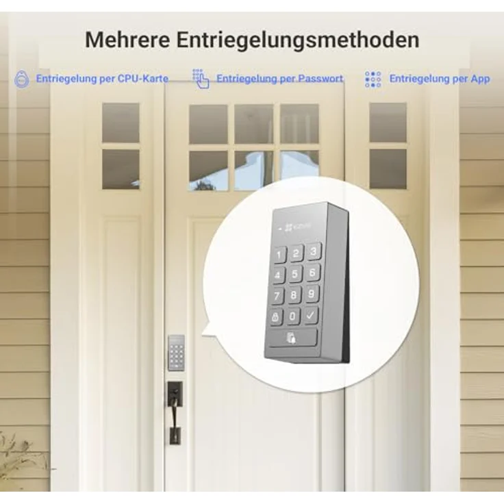 EZVIZ Smart DL01 PRO+DL01CP, Smarte Türschlösser mit App-Steuerung und schlüssellosem Zugang – Bild 4