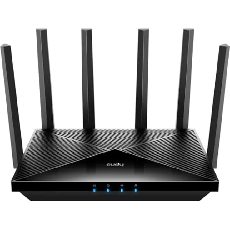 Cudy BE6500 WR6500H, WiFi 7 Dual Band Gaming Router mit 2.5G Port, VPN-Client und Server, Cudy App-Steuerung, 2 GHz Quad-Core CPU