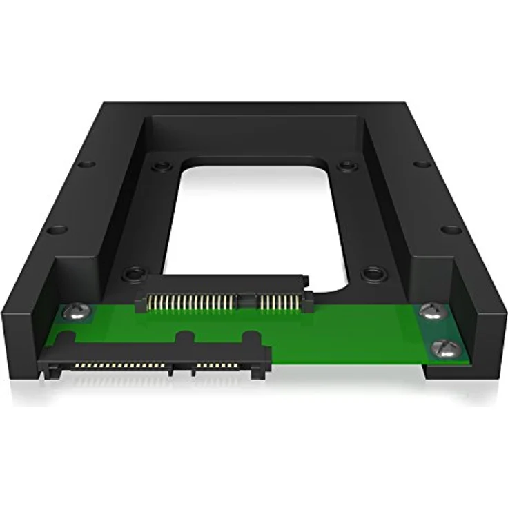 Icy Box IB-2538StS Konverter 1x 2,5 Zoll auf 1x 3,5 Zoll für SATA HDD-SSD, Kunststoff, Messinggewinde, SATA III, schwarz – Bild 5