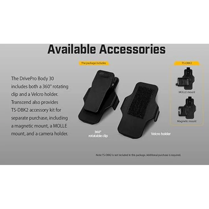 Transcend DrivePro Body 40, 128GB 2K QHD Bodycam mit WLAN, Bluetooth, GPS, spritzwassergeschützt, Schwarz – Bild 11