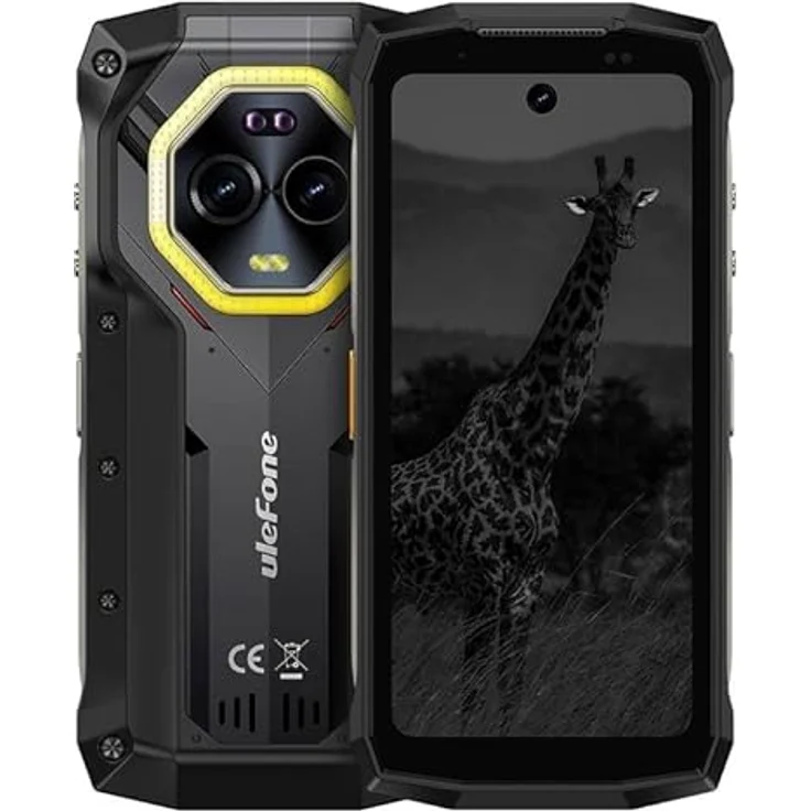 Ulefone Armor Mini 20 Pro 5G 8GB/256GB 4.7´´ Smartphone Schwarz, Wasser- und staubdicht, 64 MP Nachtsichtkamera, 6200 mAh Akku, 500-Lumen-LED-Taschenlampe – Bild 1