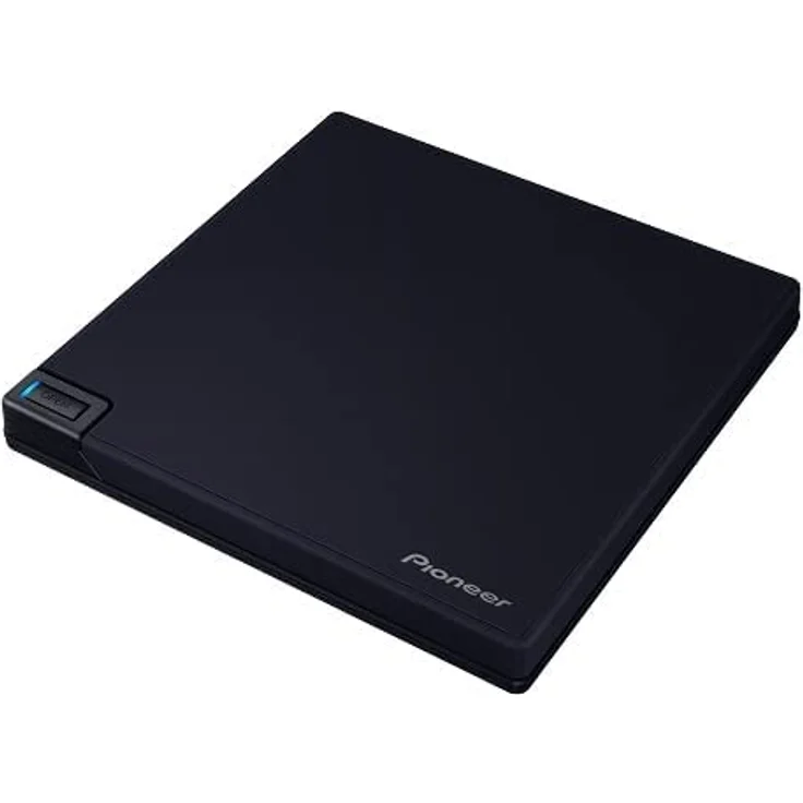 Pioneer Externes Blu-ray-Laufwerk BDR-XD08EMB-S, Mattschwarzes Gehäuse, USB 3.2 Gen1 (USB-Typ-C) / 2.0, Ultraleichtes tragbares BD/DVD/CD-Brenner mit hochwertiger Gummibeschichtung – Bild 2