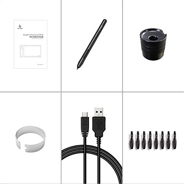 XP-PEN Star 03 V2 Grafiktablett, 10''x6 Zeichentablett mit 8192 Druckstufen und 266 RPS für PC (Win/Mac/Chrome OS) – Bild 8
