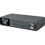 MEDION P66750 Küchen Unterbauradio (DAB+ Küchenradio, PLL UKW Radio, dimmbares TFT Farbdisplay, Koch Timer, Bluetooth, LED Leiste, inkl. Montagematerial) grau