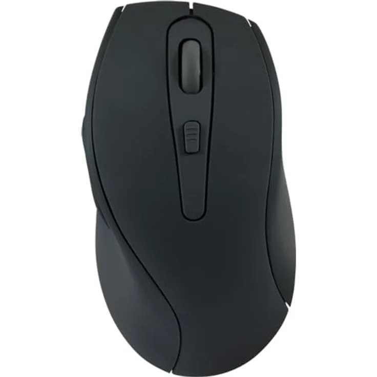 Speedlink AXON Silent Mouse Wireless - PC Maus kabellos, leiser klick, Akku wiederaufladbar, antibakterielle Oberfläche, gummiert, ergonomisch, 2.4GHz, bis 1600dpi, schwarz – Bild 5