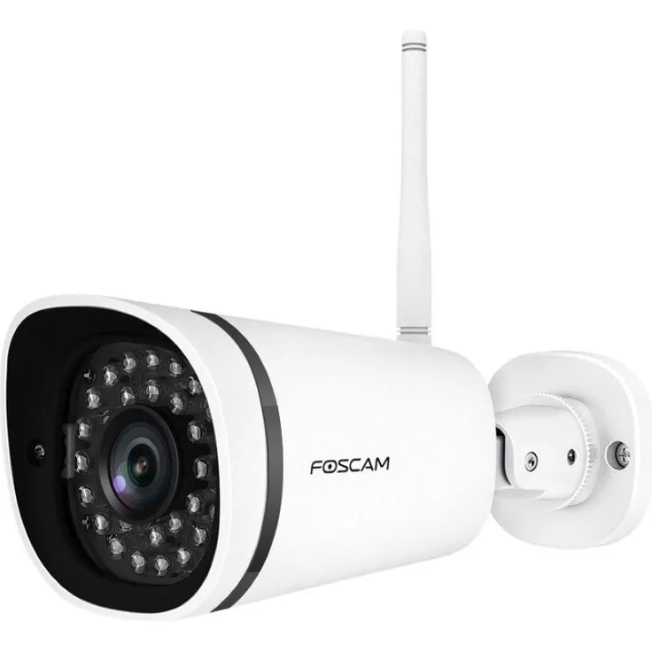 Foscam FI9911W, 3MP WLAN Aussenüberwachungskamera mit KI-Personenerkennung und Nachtsicht bis 20m, weiss