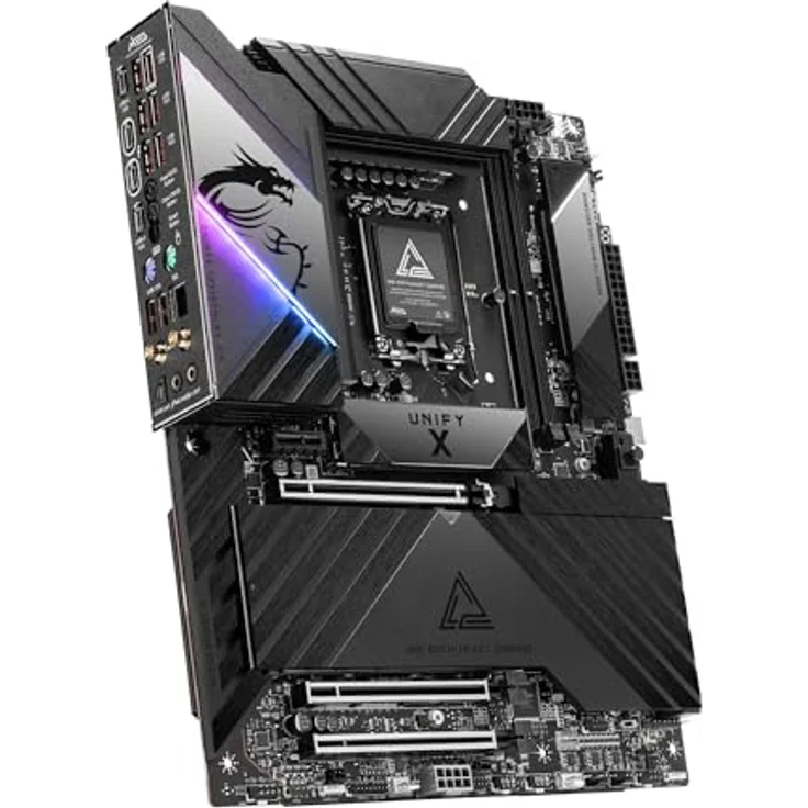 MSI Mainboard MEG Z890 Unify-X, Intel-Prozessor unterstützt, DDR5-Slots bis zu 128GB RAM, Chipsatz Intel Z890 – Bild 3