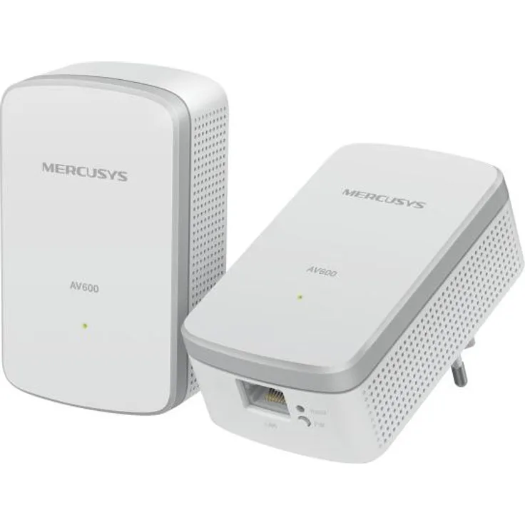 Mercusys MP300 KIT PowerLine Netzwerkadapter 600 Mbit/s, Ethernet/LAN, Plug & Play, Weiß, 2 Stück