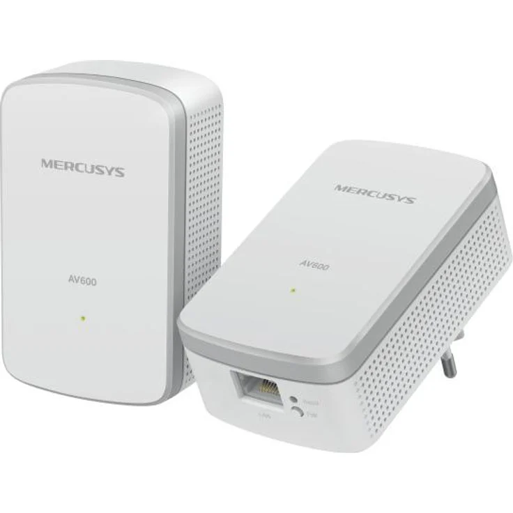 Mercusys MP300 KIT PowerLine Netzwerkadapter 600 Mbit/s, Ethernet/LAN, Plug & Play, Weiß, 2 Stück