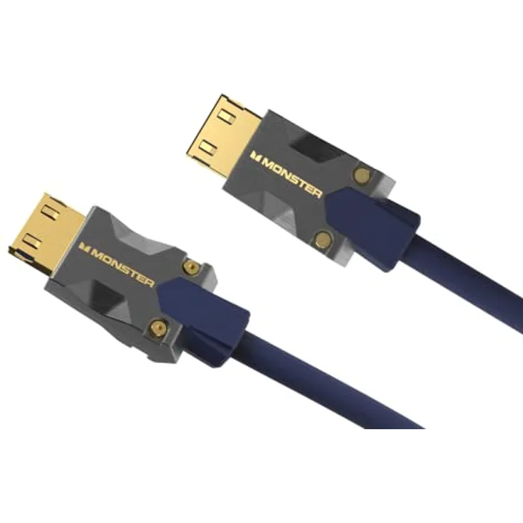 Monster M3000 HDMI Kabel 3m, HDMI 2.1 Kabel, HDMI-Kabel 8K, Ultra High Speed HDMI Kabel 48Gbps, 8K@60Hz, 4K@120Hz, HDR, eArc, Goldkontakte, TV Kabel, Kompatibel zu PS4/PS5/Xbox, Blau