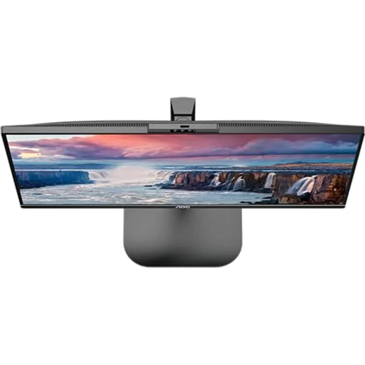 AOC 24V5CW 24 Zoll FHD Monitor, Webcam, Lautsprecher, höhenverstellbar, schwarz – Bild 5
