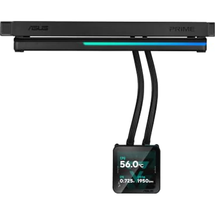 Asus Prime SLC II 360 ARGB LCD, Prozessor-Flüssigkeitskühlsystem, 360 mm, für AM4, AM5, LGA1851, LGA1700, Kupfer, 3 x 120 mm – Bild 4