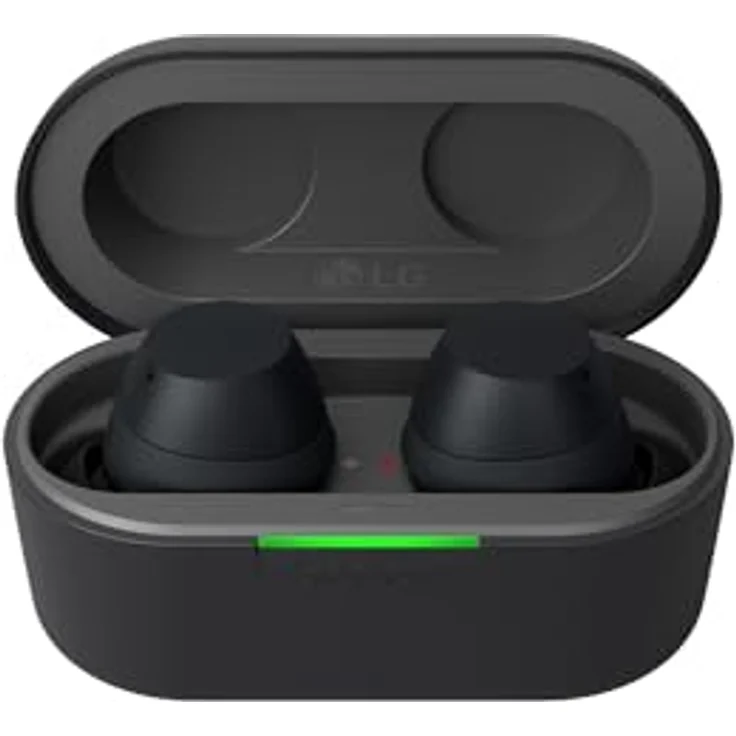 LG xboom Buds Plus, In-Ear Bluetooth Kopfhörer mit Active Noise Cancelling, IPX4-Spritzwasserschutz, Schwarz – Bild 2