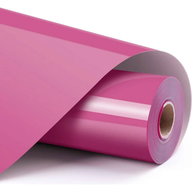 Loklik SG-HTV-1136-US-L-B2B Folie Pink, glänzende Heat Transfer Folie für Baumwolle und Polyester, 0.55m²
