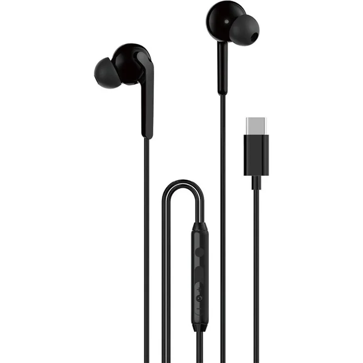 Dudao X3C+ In-Ear-Kopfhörer 1,2 m – Schwarz, kabelgebunden mit USB-C