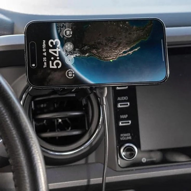 Peak Design Ball Mount Adapter Charging 20mm v2, Smartphone Halterung mit Qi2-Ladung und wetterfester Aluminiumkonstruktion, Schwarz – Bild 3