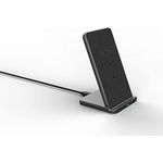 Rapoo XC360 kabelloses 15W Induktionsladegerät für Smartphone, Ladegerät für iOS und Android (z.B. iPhone, AirPod, Samsung), flach, Qi-Laden, Schnellladen, Überladeschutz, grau