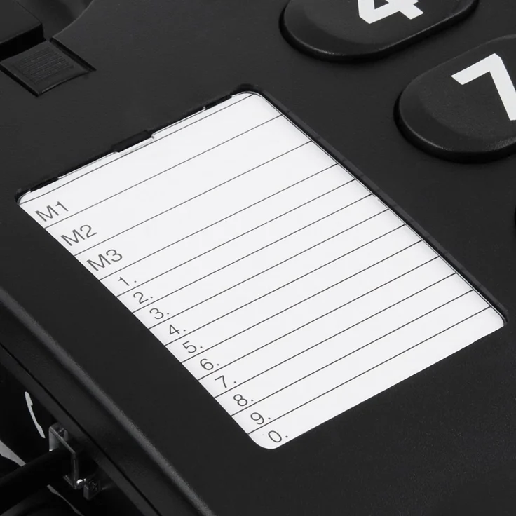 Doro PhoneEasy 311c Schnurgebundenes Großtastentelefon mit optischer Anrufsignalisierung, schwarz (380001) – Bild 4