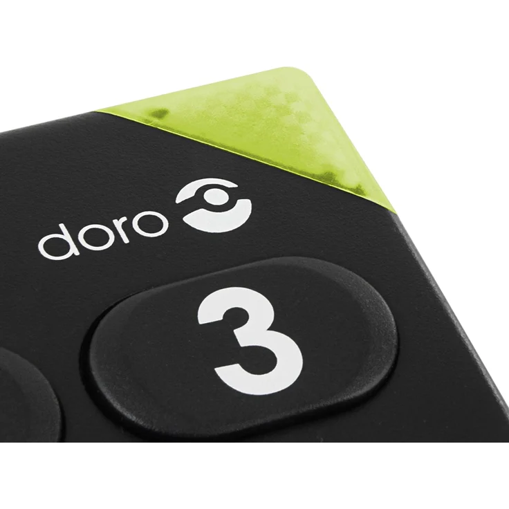 Doro PhoneEasy 311c Schnurgebundenes Großtastentelefon mit optischer Anrufsignalisierung, schwarz (380001) – Bild 3