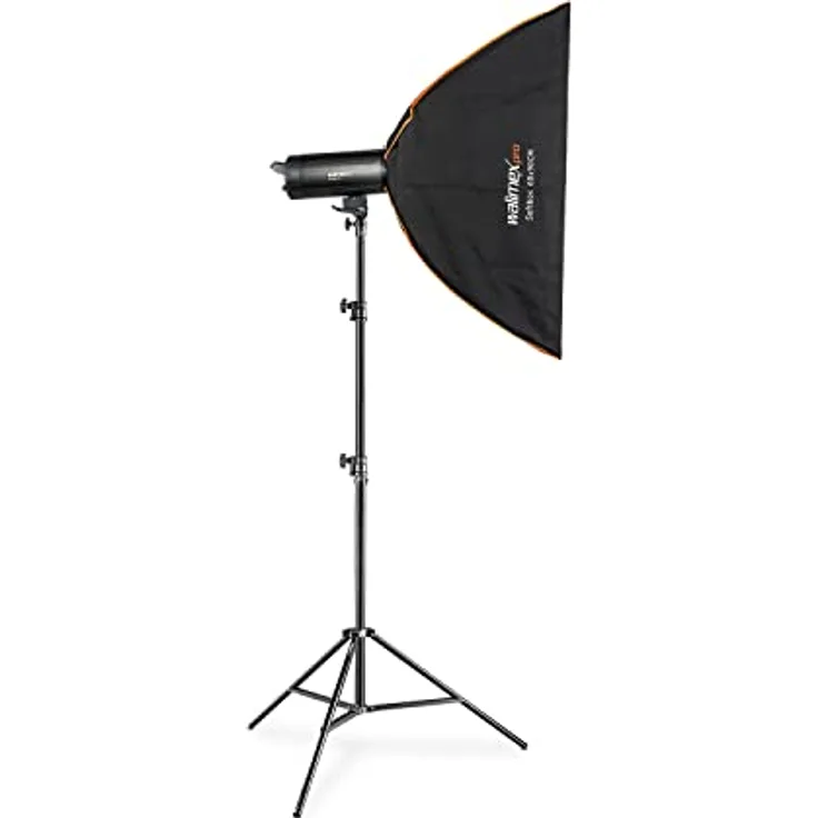 Walimex Pro Stager 600 HSS Set Single - leistungsstarker Studioblitz mit 2,4 GHz Empfänger, HSS-Modus, 600 Ws, Kurze Abbrennzeit, LED-Einstelllicht, für Profifotografen - Preisvergleich
