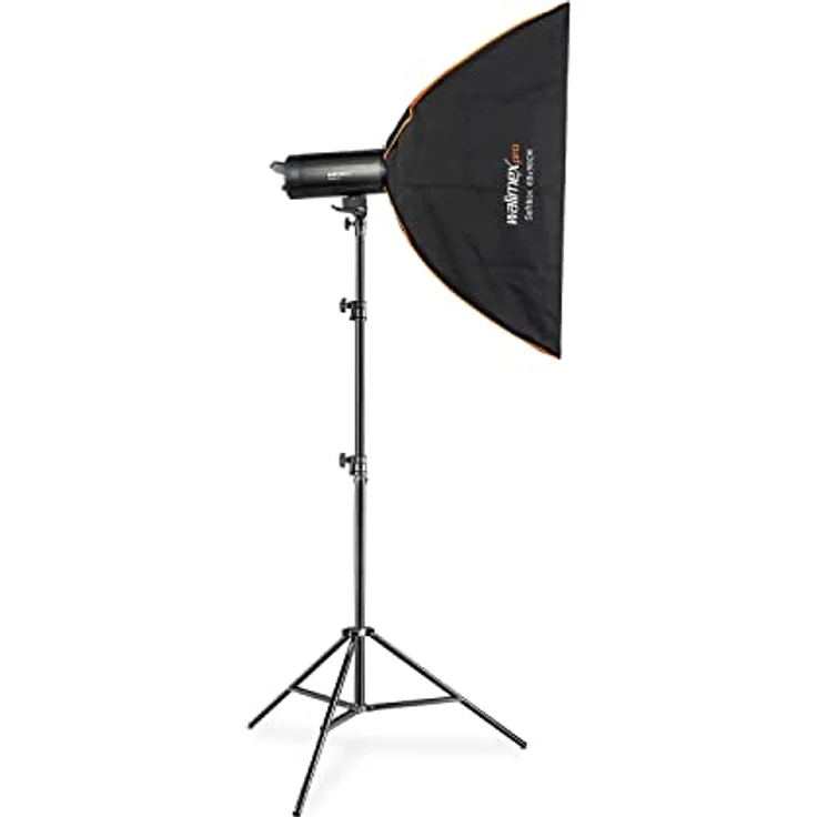Walimex Pro Stager 600 HSS Set Single - leistungsstarker Studioblitz mit 2,4 GHz Empfänger, HSS-Modus, 600 Ws, Kurze Abbrennzeit, LED-Einstelllicht, für Profifotografen - Preisvergleich – Bild 1