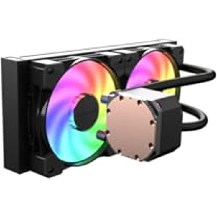 LC-Power LC-CC-240-B-ARGB, CPU Wasserkühler mit 240 mm Radiator und ARGB-Beleuchtung, Schwarz – Bild 4