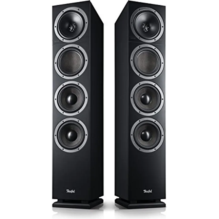 Teufel Theater 500 - HiFi-Stereo-Standlautsprecher Paar, 3-Wege-System, Downfiring Bassreflexsystem, Premium Sound, gleichen Klang an jeder Hörposition - schwarz - Preisvergleich