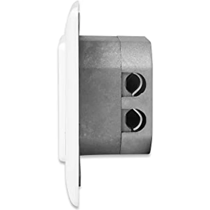 Digitus CAT 6A Unterputz Anschlussdose, 2 Ports, geschirmte RJ45-Buchsen, Pure White RAL 9010 – Bild 3