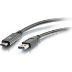 C2G CG28832 USB-Kabel USB 3.2 Gen 1, 1,83 m, USB-C zu USB-A, 5 Gbit/s, Schwarz