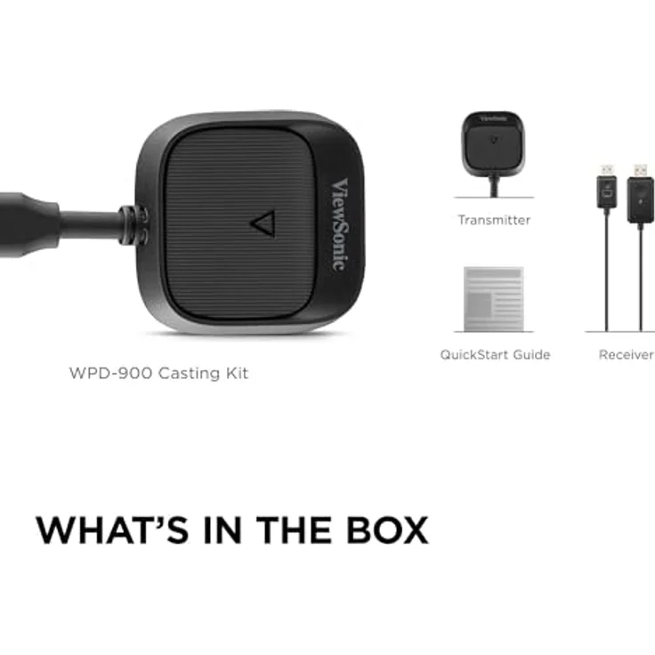 ViewSonic WPD-900 Wireless Screen Casting Kit, Wi-Fi 5 (802.11ac), USB Typ C, schwarz – Bild 5