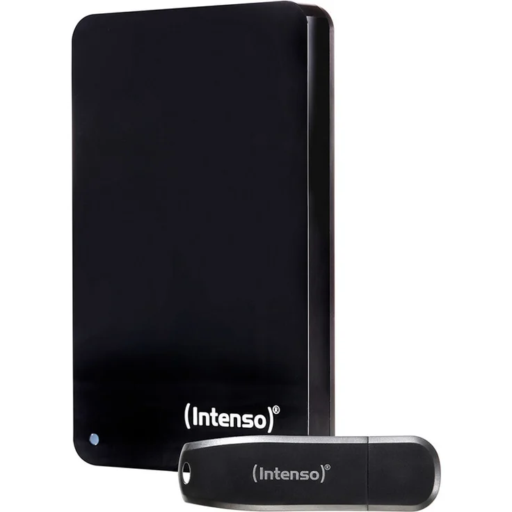 Intenso 6023890 Externe Festplatte 2 TB 5400 RPM 2.5" Micro-USB B 3.2 Gen 1 (3.1 Gen 1) Schwarz, leistungsstarke externe Festplatte mit USB 3.2 Gen 1-Anschluss