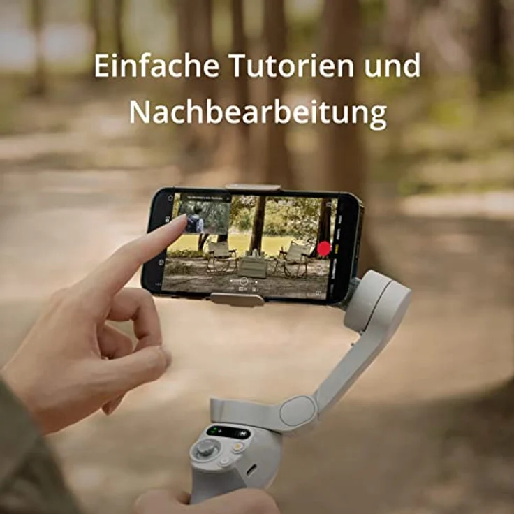 DJI OSMO Mobile SE Smartphone-Gimbal, 3-Achsen-Stabilisierung, handlich und faltbar, Android- und iPhone-Gimbal mit ShotGuides, Smartphone-Gimbal mit ActiveTrack 6.0, Vlog-Stabilisator – Bild 4