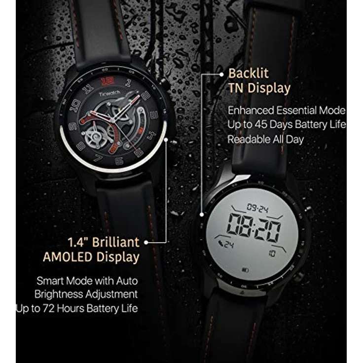 Ticwatch Pro 3 GPS-Smartwatch für Männer und Frauen, Wear OS von Google, Dual-Layer-Display 2.0, Lange Akkulaufzeit – Bild 4