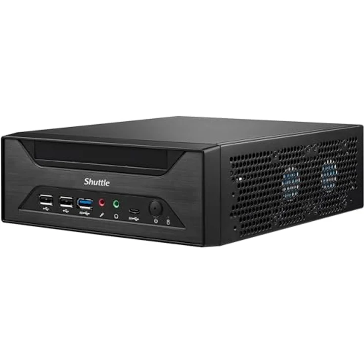 Shuttle XPC slim XH610, Barebone Mini-PC mit LGA1700 Sockel und Intel H610, Schwarz – Bild 3