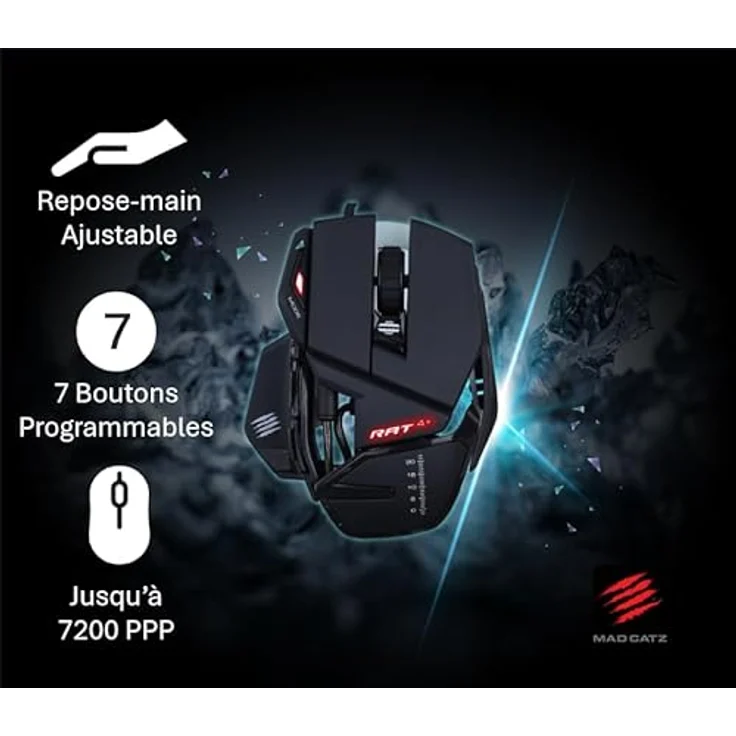 MadCatz R.A.T. 4+ Optical Gaming Mouse, Black – Bild 2