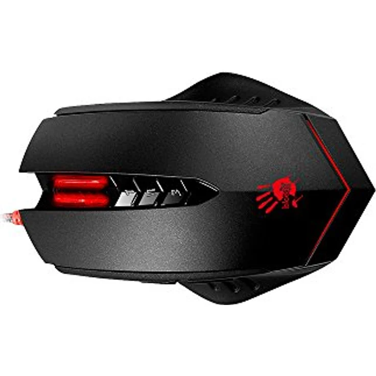 Bloody V8MA, Kabelgebundene Gaming Maus mit 3200 DPI, Metal Glides und AHEAD-Technologie, schwarz – Bild 2