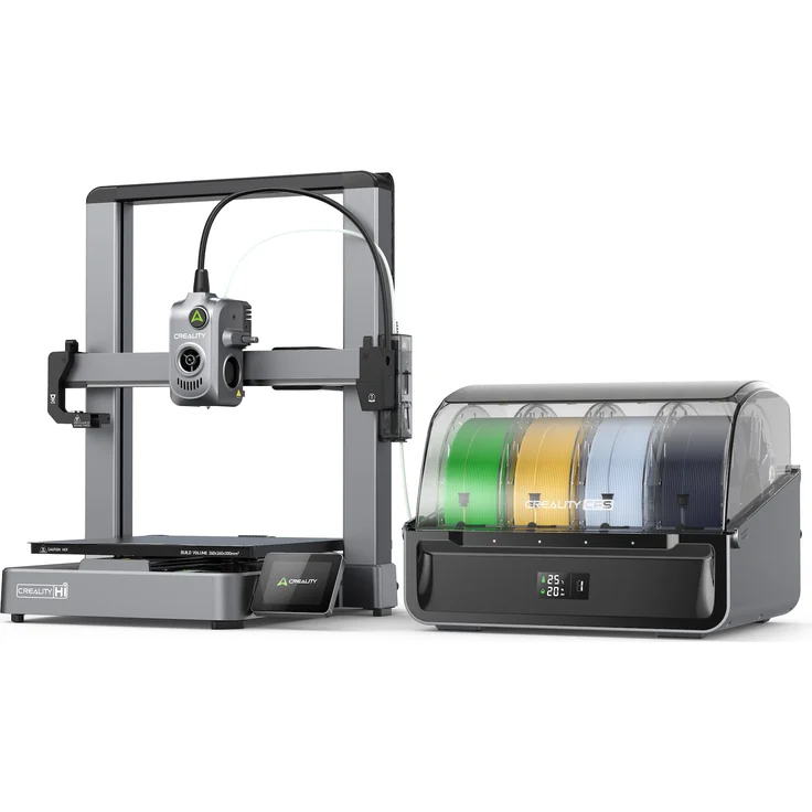 Creality 3D-Drucker Hi Combo, CFSx4-System für bis zu 16 Farben, Snap-Away-Stützen, robuste Aluminiumlegierung