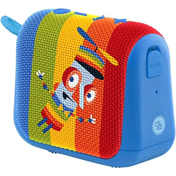 GOGEN Kinder Lautsprecher I Bis zu 12 Stunden Akku I 5W Ausgangsleistung I Bluetooth Box für Kinder I Blau – Bild 1