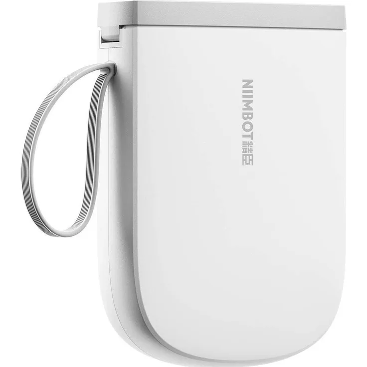 Niimbot D11 H, portabler Etikettendrucker mit 90000 dpi, 1500mAh Akku, Weiss