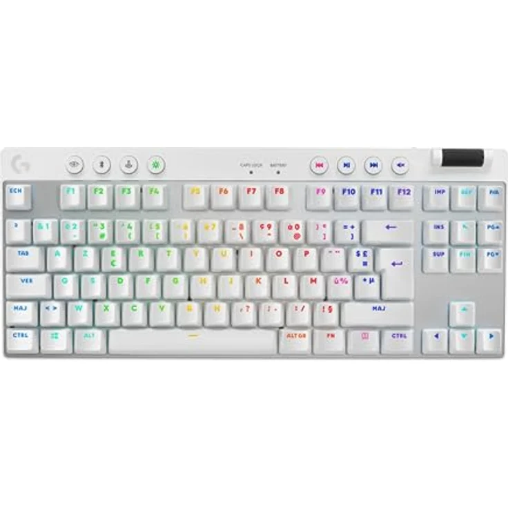 Logitech G Pro X TKL Lightspeed Kabellose Gaming-Tastatur - Weiß - FRA Tactile – Bild 1