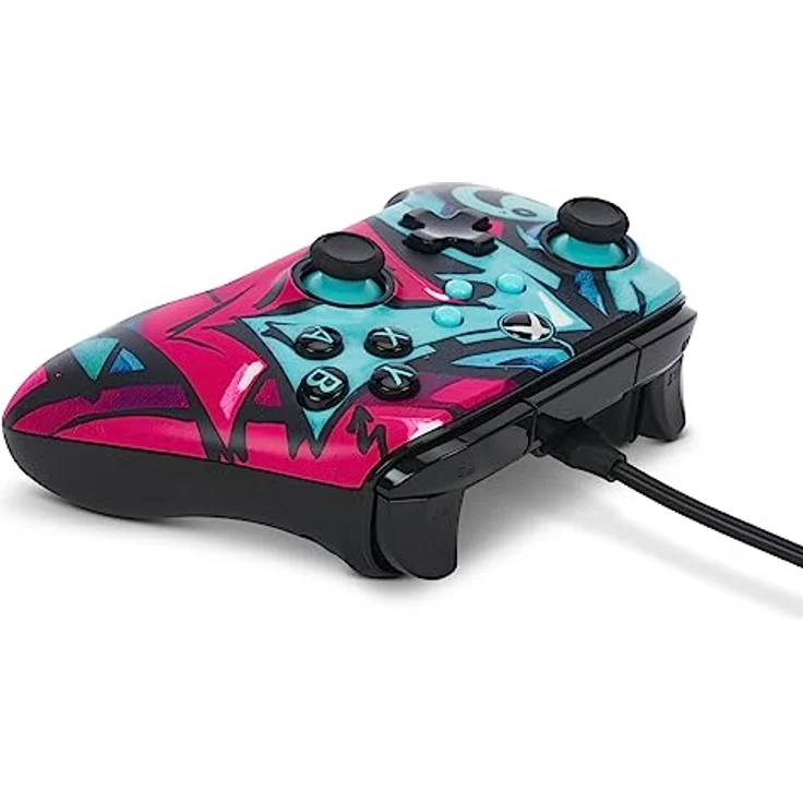 Esselte PowerA Advantage Gaming Controller, kabelgebunden für Xbox Series X S, mit 2 belegbaren Tasten, 3-Wege-Trigger-Locks, Blau und Violett, 3 Meter USB-C-Kabel – Bild 5